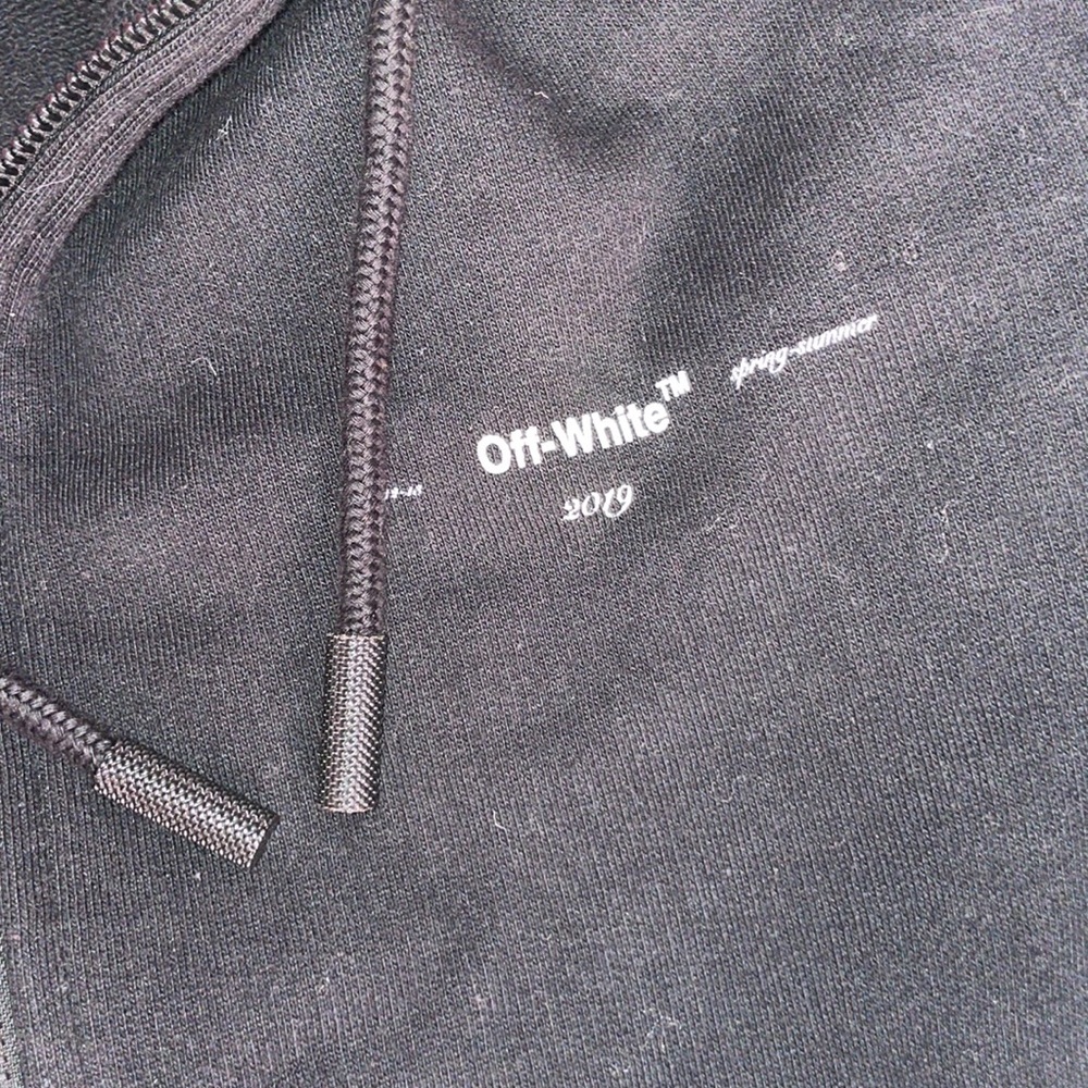 Off white multicolor oil monet painting zip hoodie XXS NWOT - Picture 7 of 9